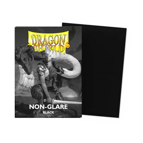 Dragon Shield - Matte Nonglare Black V2 Sleeves - Standard Sleeves (100 pcs)